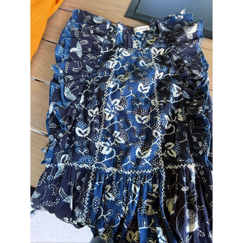 ULLA JOHNSON CITRA DRESS IN INDIGO - New! - Picture 7 of 10